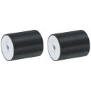 2個40 x 50mm M8スレッド女性用ゴムマウント 振動アイソレータ アンチ振動パッドフラットサイレントブロックベースブロック置き換え