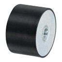 60 x 40mm M12 めねじラバーマウント 振動アイソレーター アンチバイブレーションパッドフラットサイレントブロックベースブロック