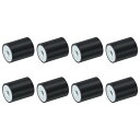 8個30 x 40mm M8スレッド女性用ゴムマウント 振動アイソレータ アンチ振動パッドフラットサイレントブロックベースブロック