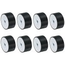 8個40 x 20mm M8スレッド女性用ラバーマウント 振動アイソレータ アンチ振動パッドフラットサイレントブロックベースブロック