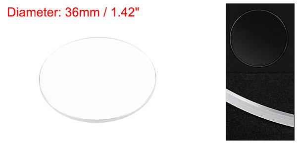 ウォッチ水晶ガラスレンズ36mm Dia 1.5mm厚フラットラウンドクリアサファイアグラスウォッチフェイス水晶レンズ交換用ウォッチメーカー修理