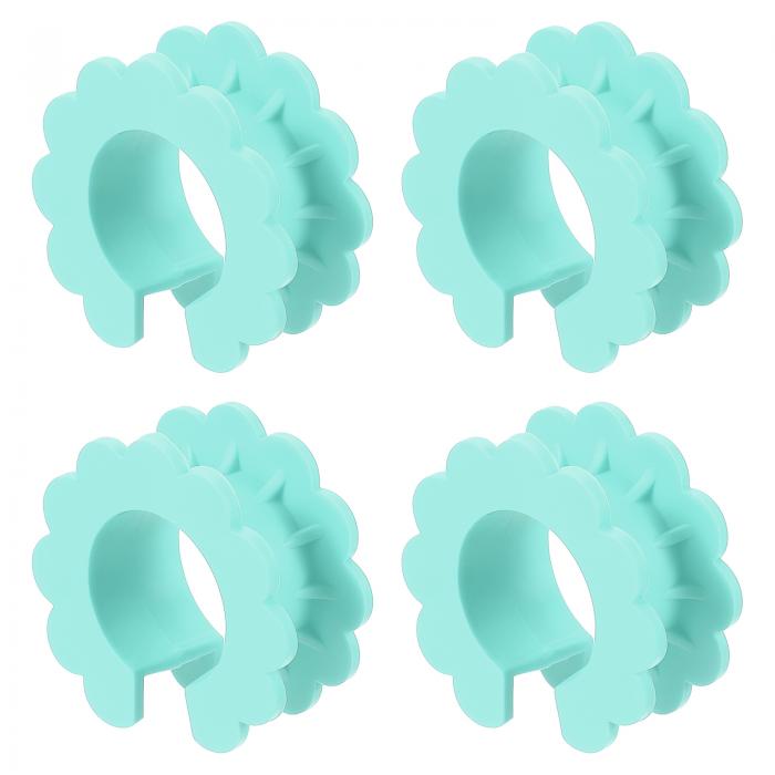 洋服ハンガー防風固定フック シリコン 外れ防止 防風ハンガーリングフック 落下防止コートハンガー固定バックル 屋外屋内用 緑 4個