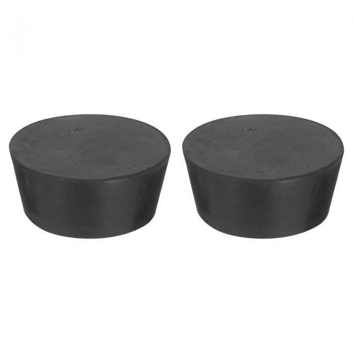 2個 ソリッドラバーストッパー テーパードラボシールチューブストッパープラグ テストチューブフラスコ..