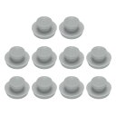 10個の穴プラグ3/16インチ(5.6mm)ボタンプラグ4-4.5mmの穴に適合 スナップインロック穴チューブプラグジェルチューブ防水プラグチューブプラグ グレー