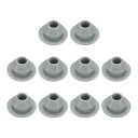 10個のホールプラグ 1/4インチ(7mm)ボタンプラグ 7mmの穴に適合 スナップインロック穴チューブプラグ ゲルチューブ防水プラグ チューブプラグ グレー