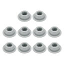 10個の穴プラグ7/16インチ(11mm)ボタンプラグは10mmの穴に適しています スナップインロック穴チューブプラグジェルチューブ防水プラグチューブプラグ グレー