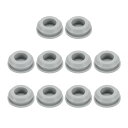 10個のホールプラグ 9/16インチ(13.9mm)ボタンプラグ 12-13 mmの穴に適合 スナップインロック穴チューブプラグ ゲルチューブ防水プラグ チューブプラグ グレー