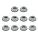 10個の穴栓3/4インチ(18.5mm)ボタン栓15.5-17mmの穴に適合 スナップインロック穴チューブ栓ジェルチューブ防水栓チューブ栓 グレー