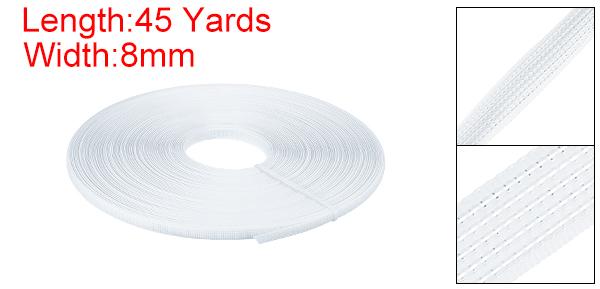 ボニング用縫製 1個 45ヤード 8mm - ポリエステル製通し縫製用低密度コルセットボニング ウェディングドレス 用（ホワイト）