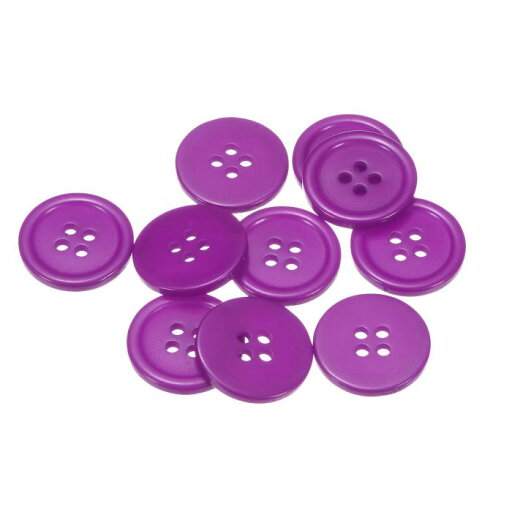 10個 32L ボタン 4/5"(20mm) レジン ラウンド フラット 4穴 クラフト ボタン 衣類 および DIY 用 紫色 10個 32L ボタン 4/5"(20mm) レジン ラウンド フラット 4穴 クラフト ボタン 衣類 および DIY 用 紫色