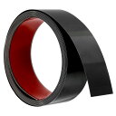 ウォールトリムモールディング 16.4フィートx1.97" ステンレススチール製ピール&スティック自己接着トリム メタライズドミラー ような仕上げ ストリップボーダーエッジフレームトリム ホームDIY装飾用 黒