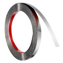 ウォールトリムモールディング 39.4フィートx0.59" ステンレススチール製ピールアンドスティック自己接着トリム メタライズドブ ラシ仕上げストリップボーダーエッジフレームトリム ホームDIY装飾用 シルバー
