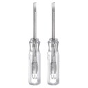 2個SL1.5ミニスロットドライバー1.5mm磁気フラットヘッド45mm長さ小型家電修理用 透明(4)