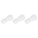 3個のプッシュ トゥ コネクト フィッティング 1/4" OD x 3/8" OD エアホースフィッティング チューブ&ホース&パイプ クイックコネクトフィッティング プラスチック ストレートユニオンカップリング ROウォーターシステム用 ホワイト(6-10mm)