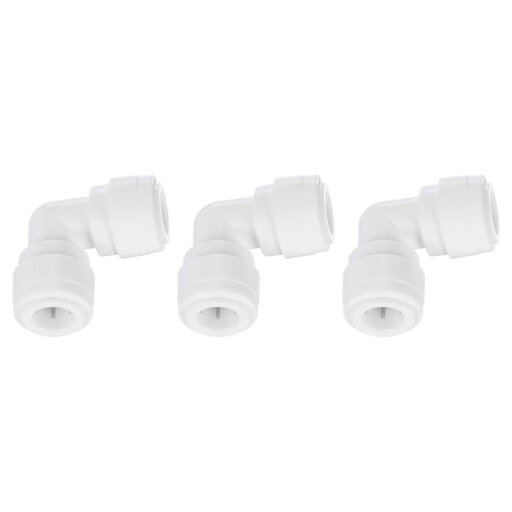 3個のプッシュ トゥ コネクト フィッティング 3/8" OD x 3/8" OD エアホースフィッティング チューブ&ホース&パイプ クイックコネクトフィッティング プラスチック 90度エルボー ユニオン カップリング ROウォーターシステム用 ホワイト (10-10mm) 3個のプッシュ トゥ コネクト フィッティング 3/8" OD x 3/8" OD エアホースフィッティング チューブ&ホース&パイプ クイックコネクトフィッティング プラスチック 90度エルボー ユニオン カップリング ROウォーターシステム用 ホワイト (10-10mm)
