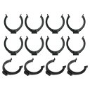 12個1.93"x1.93"プラスチックレベラーレッグトゥーキッチンクリップフットバックル 家具脚プリンスキャップスカートボードスナッププリンスレベラーレッグクリップソファカップボードテーブル用 黒