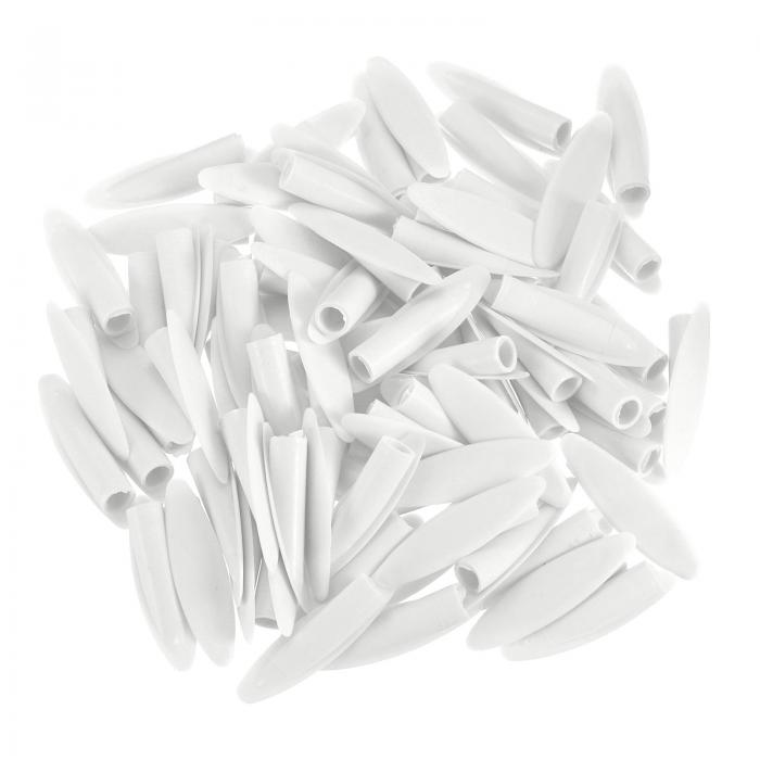 100個のプラスチックポケットホールプラグ 9mmのスラントホールキャップ ポケットホールジグ木工ツールアクセサリー ホワイト