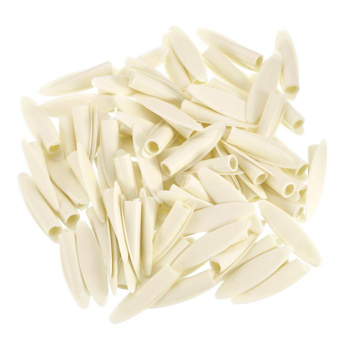 300個のプラスチックポケットホールプラグ 9mmのスラントホールキャップ ポケットホールジグ木工具アクセサリー ウォームホワイト