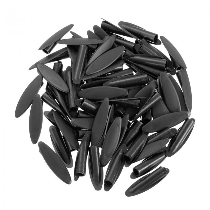 100個のプラスチックポケットホールプラグ 9mmのスラントホールキャップ ポケットホールジグ木工ツールアクセサリー 黒