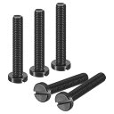 黒酸化スロットボタンヘッドスクリュー、50個8-40 x 1