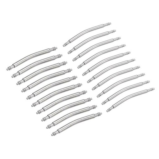 20mm 曲げバネ棒ピン 1.5mm 1.8mm 直径 ステンレス製 ダブルフランジエンド 腕時計バンドリンクピン 20個 20mm 曲げバネ棒ピン 1.5mm 1.8mm 直径 ステンレス製 ダブルフランジエンド 腕時計バンドリンクピン 20個