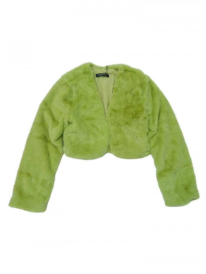 【期間限定10％OFF】Allegra K レディース イブニング用クロップドジャケット オープンフロント ボレロ..