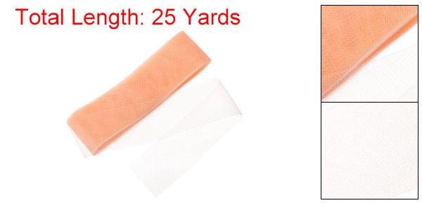 25ヤード3"幅ポリエステル馬毛ブレード 1ロール硬い馬毛ブレード ポリエステルボニング縫製ウェディングダンスドレススカート帽子トリミングアクセサリー オレンジ