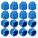 150個の六角ナットカバー M12ブループラスチックドームナット保護キャップ六角ボルトナットカバー 六角ネジ ボルト用