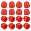 150個の六角ナットカバー M8赤色プラスチックドームナット保護キャップ六角ボルトナットカバー 六角ネジ ボルト用