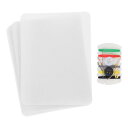 8個 アイロンパッチと裁縫キット付き 生地補修パッチ4.9"x3.7"クローズアップ用アイロンパッチジーンズ バッグ ソファ テントホワイト