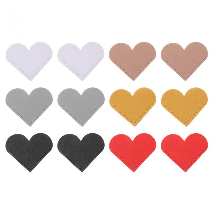 12個のレザーハート ブックマーク コーナーブックマーク ブックマーク ページマーカー かわいいページ..