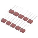 電子部品PCB LCD修理用 50個 DIPマウントミニチュアスクエア遅延型ヒューズ T2.5A 2.5A 250V 赤