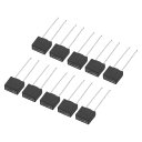 電子部品PCB LCD修理用 30個 DIPマウントミニチュアスクエア遅延型ヒューズ T5A 5A 250V 黒