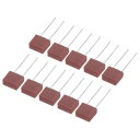 電子部品PCB LCD修理用 30個 DIPマウントミニチュアスクエア遅延型ヒューズ T5A 5A 250V 赤