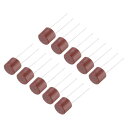 20個 円筒形DIPマウントミニチュアラウンドスローブローマイクロヒューズ 電子部品PCB LCD修理用 T8A 8A 250V レッド