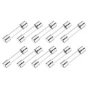 0.5A 250V ガラスヒューズ 5x20mm 遅延ヒューズ UL 認定スローブローヒューズ 家電製品用(10 個パック)