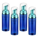 2オンス 空の泡ポンプボトル 12個 旅行用泡石鹸ディスペンサー まつ毛シャンプー ハンドソープ用の空の再充填可能なプラスチックポンプボトル クリアブルー