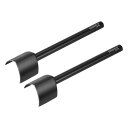 2個V字型レザーパンチ 25mm レザーカッター ベルトエンドカッター クラフト用のカーボン鋼V字型パンチツール ストラップベルト 財布 バッグ用