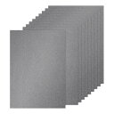 PATIKIL 20シート グレー グリッターカードストックペーパー A4 250gsm 長方形プレミアムスパークリーペーパークラフトカードストックペーパー ス...
