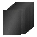 PATIKIL 40枚 黒いグリッターカードストックペーパー A4 250gsm 長方形プレミアムスパークリーペーパークラフトカードストックペーパー スクラップ...