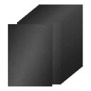 PATIKIL 60枚 黒いグリッターカードストックペーパー A4 250gsm 長方形プレミアムスパークリーペーパークラフトカードストックペーパー スクラップ...