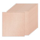 PATIKIL 10シート ローズ金色グリッターカードストックペーパー 12 x 12インチ 250gsmスクエアプレミアムスパークリーペーパークラフトカードス...