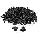1500個 ねじ穴プラグ 5mm(3/16インチ)直径 プラスチック製ラウンドボタンプラグ 家具キャビネット用 スナップインロック穴カバー フラッシュタイプ キ...