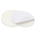 PATIKIL 直径4"のフェルト家具パッド 4個入り1/5"厚のランプベースフェルトラウンドソフト粘着性ノンスリップアンチスクラッチ裏地付きフェルトフロアプロテクター ランプ家具DIYクラフト用 ホワイト