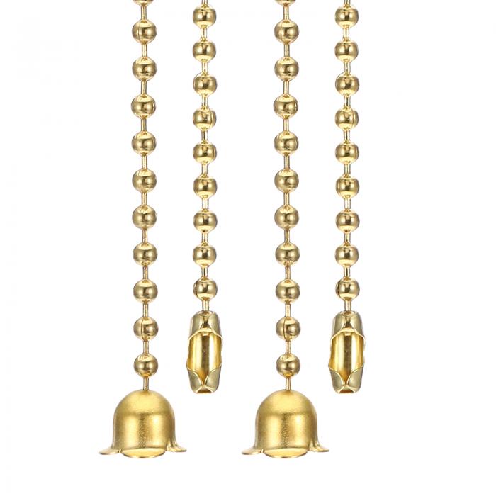 PATIKIL 1M 3.3ft パティオファンプルチェーン 2個ビーズプルコードエクステンダーフラワーペンダント..