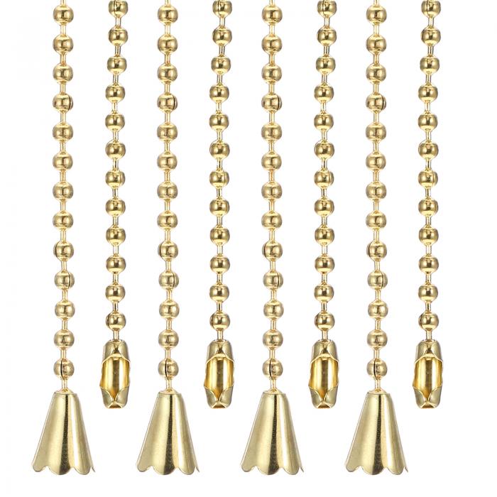 PATIKIL 1M シーリングファンプルチェーン 4個 ビーズ プル コード エクステンダー 円錐形ペンダント ..