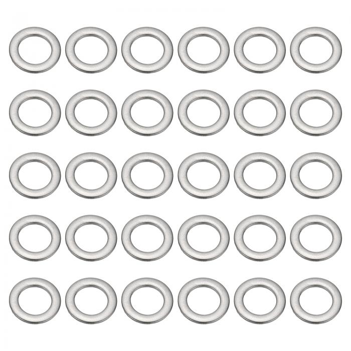 PATIKIL 304ステンレススチールフラットワッシャー 100個入り1/4