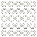 PATIKIL フラットワッシャー 200個入り316ステンレススチール1/5" ID x 2/5" OD x 0.04" 厚さワッシャー フラットプレーンワッシャー ネジ ボルト アソートメント