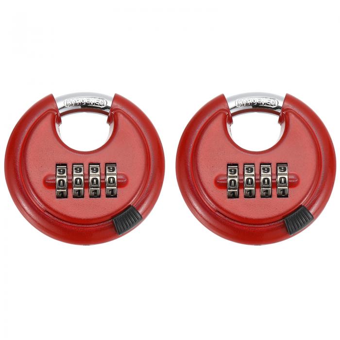 PATIKIL 組み合わせロック 3/8"硬化シャックルスチール屋外コンボ南京錠 門 小屋 フェンス 収納ユニッ..