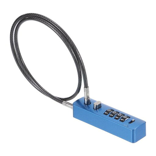 PATIKIL 組み合わせロック付きケーブルロック 4桁 組み合わせロック 24.8" スチールロープ 自転車 キャビネット ワードローブ 小さなフェンス用 ネイビーブルー PATIKIL 組み合わせロック付きケーブルロック 4桁 組み合わせロック 24.8" スチールロープ 自転車 キャビネット ワードローブ 小さなフェンス用 ネイビーブルー